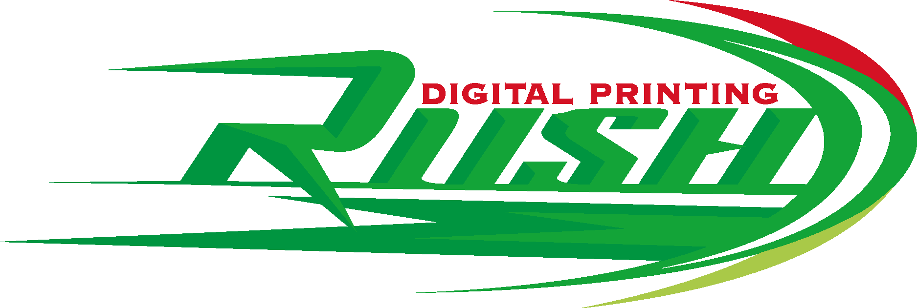 Rush Digital Printing Logo Vector Logo